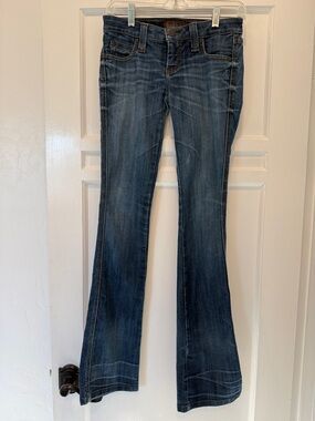 Frankie B. Dark Blue Flare Jeans